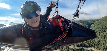 Philippe Lami, französischer Vizemeister im Gleitschirmfliegen, ...