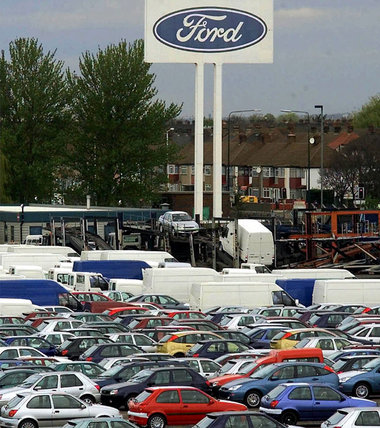 Ford-Werke im englischen Dagenham: Die Autoproduktion wurde bere... Ford-Werke im englischen Dagenham: Die Autoproduktion wurde bere...