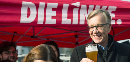 »Wir als Linke habe eine gute Chance«, sagte Spitzenkandidat Die...