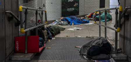 Schlafstelle unweit des britischen Parlaments: Westminster-Halte...