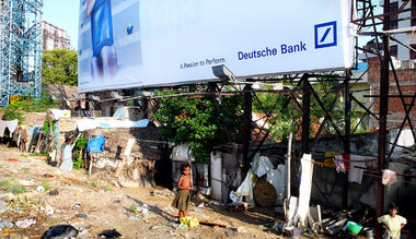 Slum in Chennai, Indien
