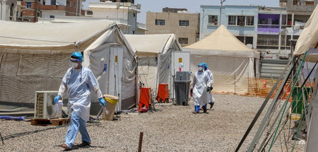 Gesundheitsversorgung am Limit: Quarantäneeinrichtung in Aden (2...