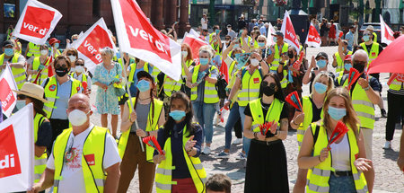 Ausstand: Streikende am Mittwoch in Dortmund