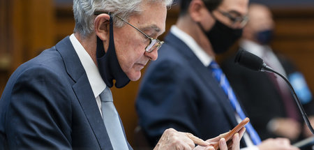 Zinsen anziehen: Der Präsident der US-Notenbank, Jerome Powell, ...