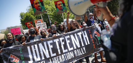 Des Endes der Sklaverei am 19. Juni 1865 wird am »Juneteenth« 20...