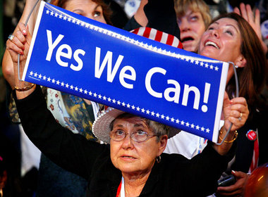 Noch verbinden viele mit dem Slogan Barack Obamas ein Ende der U...