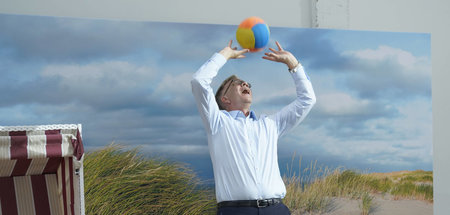 Alles Parteitagskulisse: Dietmar Bartsch ging am Sonntag nicht b...