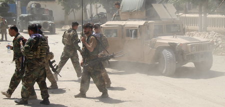 Afghanische Einsatzkräfte am Dienstag in der Provinz Kundus