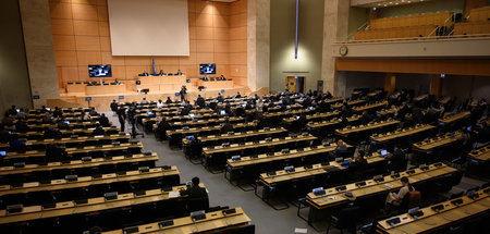 UN-Delegierte bei einer Sitzung des Menschenrechtsrats in Genf a