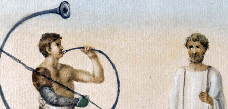 Abbildung eines römischen Horns: »Der Soundtrack der Antike«