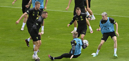 Die tschechische Mannschaft bereitet sich in Prag auf die EM vor... Die tschechische Mannschaft bereitet sich in Prag auf die EM vor...