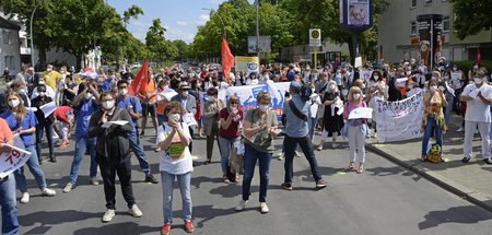 Kundgebung der Berliner Krankenhausbewegung für mehr Personal un...
