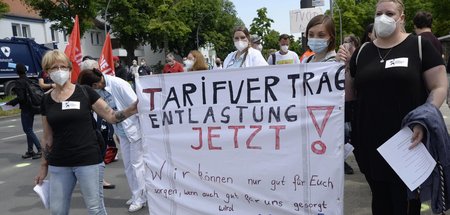 Kundgebung der Berliner Krankenhausbewegung für mehr Personal un...