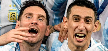 Vor dem Spiel sagte Lionel Messi zu seinem Freund Ángel Di María...