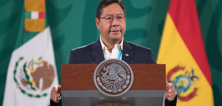 Zeigt sich solidarisch mit Havanna: Boliviens Präsident Luis Arc...