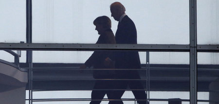 Partner mit unterschiedlichen Interessen: Merkel und Biden in Be...