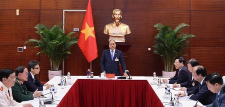 Der damals noch als Premierminister amtierende Nguyen Xuan Phuc