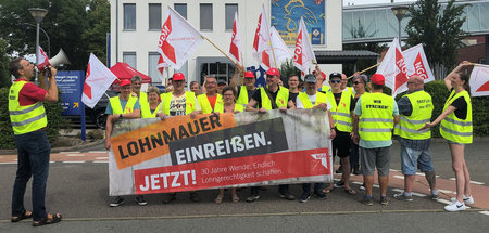 Wissen, was sie wollen: Ausstand für besseres Auskommen (Riesa, ...