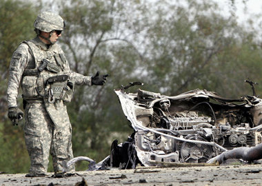 Bati Kot, Nangarhar, 13. November: Die Bombe explodierte, als de...