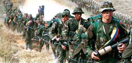 FARC-Kämpfer 1999 in der Nähe von San Vicente de Caguán