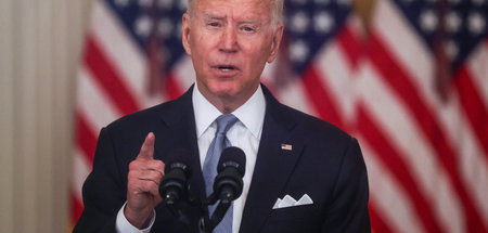 Ist sich keines Fehlverhaltens bewusst: US-Präsident Biden am Mo...
