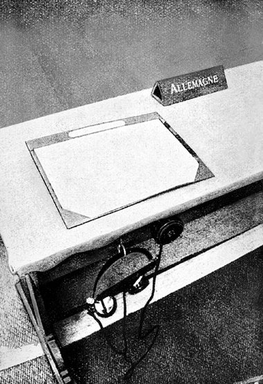 Blieb ab Oktober 1933 leer: der deutsche Sitz im Völkerbund