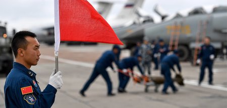 Gemeinsame Übung russischer und chinesischer Streitkräfte 2018 i...