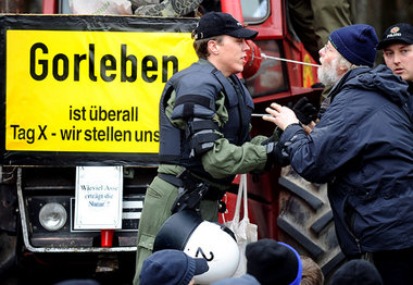Heftig wie seit langem nicht: Demonstrationen gegen den Castortr...