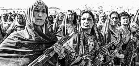 Zehn Jahre kommunistische Revolution: Afghanische Dorfverteidigu...