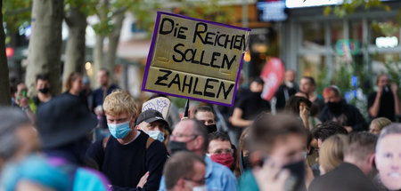 Demonstration des Bündnisses »Wer hat, der gibt« in Berlin (19.9...