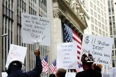 25. September: US-amerikanische Gewerkschafter protestieren vor ...