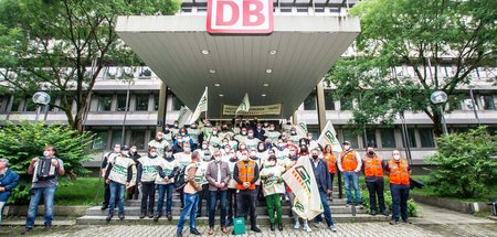 Die GDL gibt den Takt vor (Streikaktion in München, 24.8.2021)