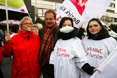 »Wir erwarten, daß die Politik die Krankenhäuser stützt und nich...