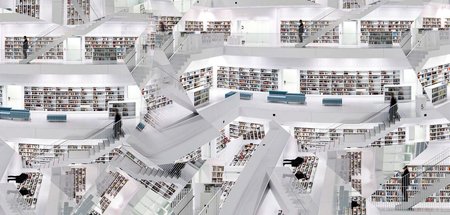 »Das Paradies habe ich mir immer als eine Art Bibliothek vorgest...