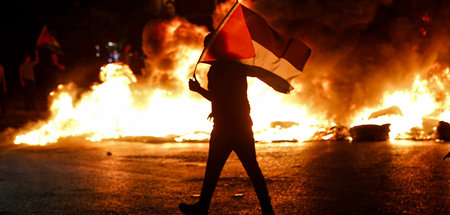 Bei Nablus im Westjordanland verletzte die israelische Armee am ...