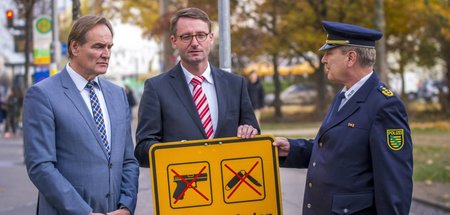 Munitionsklau bei der Polizei, »Waffenverbotszone« in der Leipzi...