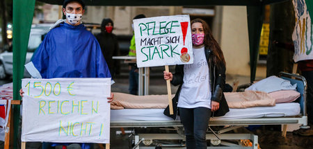 Pflegekräfte demonstrieren in Stuttgart (Mai 2020)