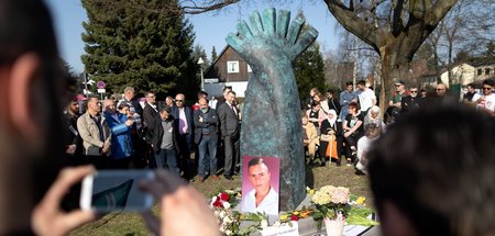 Kundgebung zur Erinnerung an Burak Bektas in Neukölln