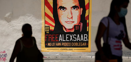 »Sie haben ihn nicht brechen können«: Auf einem Plakat in Caraca...