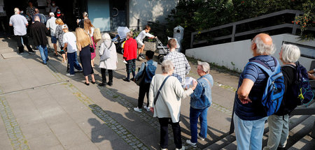 Lange Schlangen vor den Wahllokalen: In Berlin wurden die Wahlen...