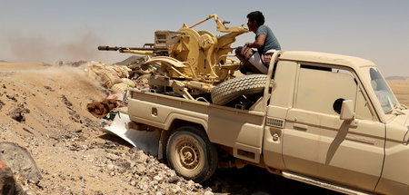 So sehen die »Regierungssoldaten« aus: Kämpfer an der Frontlinie