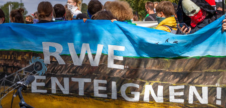 Demonstration im Braunkohletagebau »Garzweiler 2« (August 2020)
