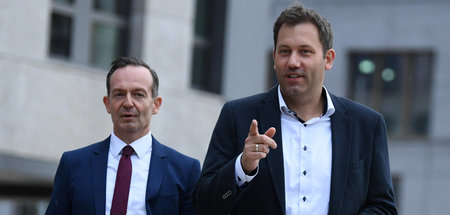 Die Marschrichtung ist klar: SPD-Generalsekretär Lars Klingbeil ...