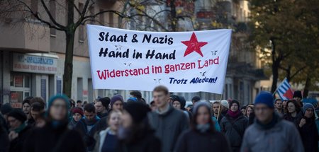Das Offensichtliche benennen: Protest anlässlich des fünften Jah...