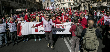 »Angriff auf die Würde der Arbeitenden«: Proteste in Rom am Sonn...