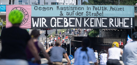 Fahrraddemo in Hanau in Erinnerung an den rassistisch motivierte...