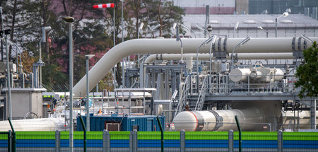 Gasempfangsstation der Ostseepipeline Nord Stream 2 in Lubmin (2