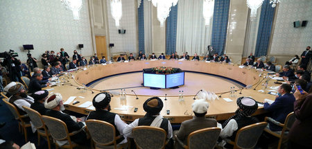 Die Teilnehmer der Afghanistan-Konferenz in Moskau am Mittwoch