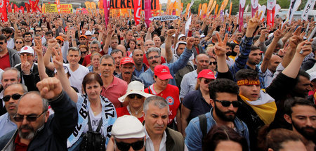 Internationaler Arbeiterkampftag 2019 in der türkischen Metropol...