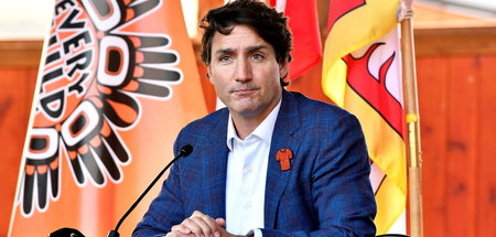 Premierminister Justin Trudeau zu Besuch bei Mitgliedern der ind
